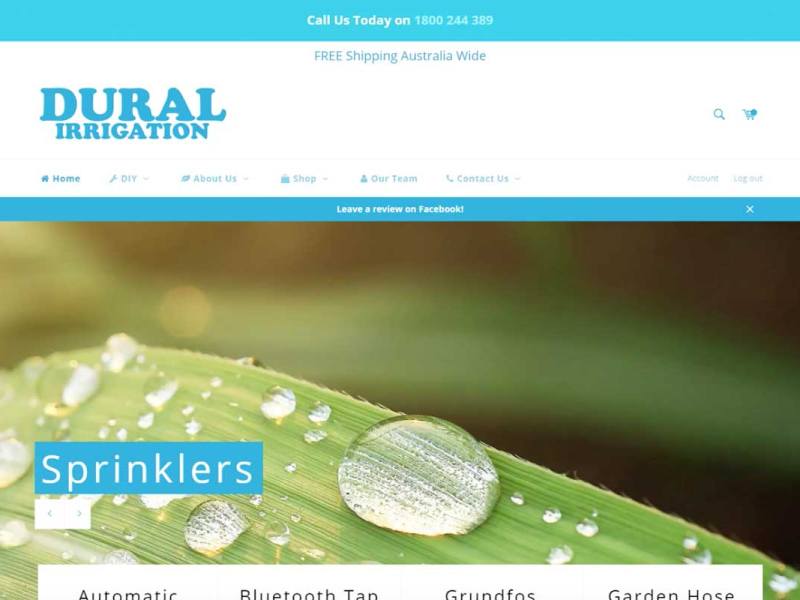 Dural Irrigation ECommerce Website